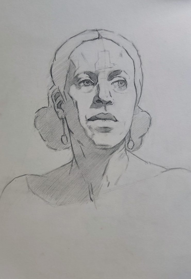 Portret tekening